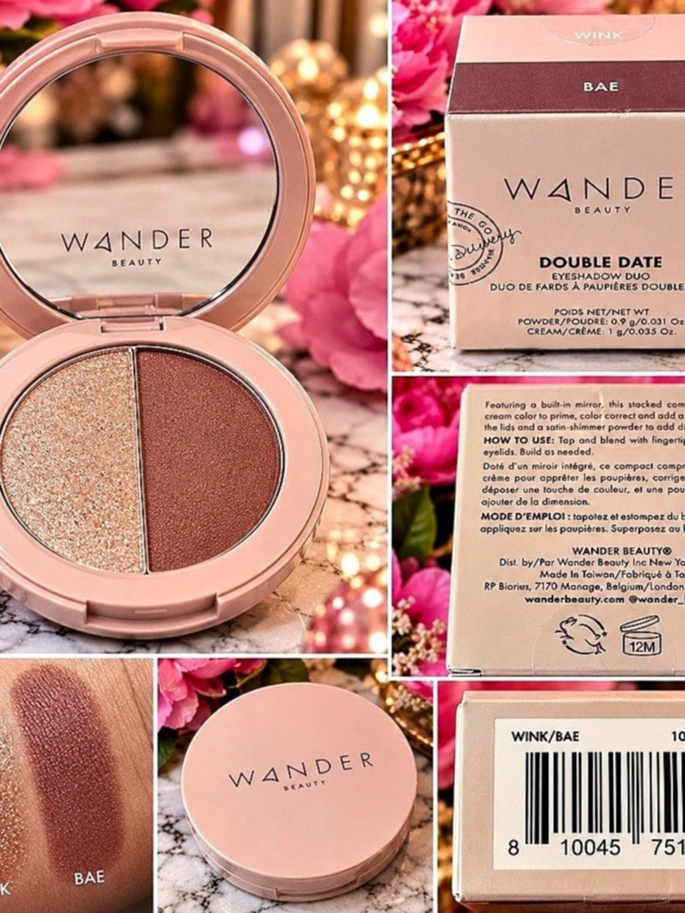 Wander Beauty Double Date Eyeshadow Duo Wink Bae NEW Sealed